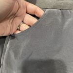 Elizabeth and James Size 4 Pant Gray Cropped Jogger Satin Shiny Mid Rise Tapered Photo 5