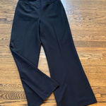 Kenneth Cole  high waisted side zip Black side zip wide leg Women's Pants,8 Photo 0