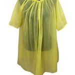 Vintage 50s 60s sheer yellow housecoat Photo 0