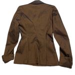 Patrizia Pepe Italian Brown shiny metallic blazer​ Size L Photo 6