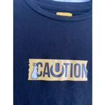 Caution‎ FR2 Women's Med Cropped Graphic Rabbit Streetwear Japan F**king Rabbit Black Photo 2