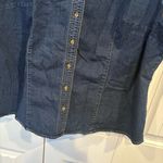 st. john's bay St. John’s Bay Denim Short Sleeve Button Down Shirt Size 2X Photo 3