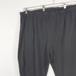 Woman Within  Plus Size 3X 30W 32W Pants‎ Black Elastic Pull On Knit Solid 1617 Photo 2