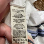 Free People Boho Lilah Smocked Striped Square Neck Button Top Maxi Dress Large Photo 10