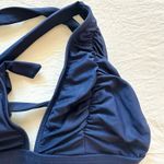 BECCA by Rebecca virtue Navy Ruched Bikini Photo 2