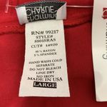 Charming Charlie NWT Red Sequin Collared Dress Shirt Size Large Photo 11