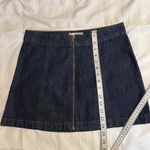 Altar'd State Dark Denim Mini Skirt w/Front Zip Detail & Panel Stitching-SZ SM Photo 4