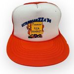 Vintage Fremont Flea Market '94 Snapback Trucker Hat Orange Photo 1