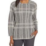 Eileen Fisher Ash Gray Sleek Tencel Merino Wool Boxy Sweater Top | Small Photo 0