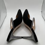 L'Agence EUC  Lolita VI mules black suede leather size 11 crystal diamond slip on Photo 7