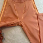 Ivy Park  High-Waisted Leggings With Mesh Panels Pink Light Small Adidas Logo Photo 5