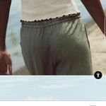 ZARA  Textured Pants Sea Green Photo 2