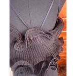 Free People  Black Ruffle Top Bodysuit sz S Photo 5