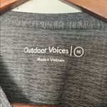 Outdoor Voices Eco Mesh Short Sleeve Tee Gray Women’s Medium Lightweight Top Photo 1