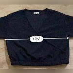 Madewell  Women’s‎ Size Medium Black Ottoman Knit Wrap Top Photo 8