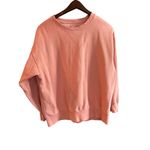 American Eagle Peach Crewneck Sweatshirt Unisex Size M Casual Relaxed Fit Photo 4