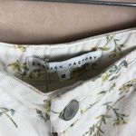English Factory  Floral Wide Leg White CROP JEANS Size MEDIUM Photo 6