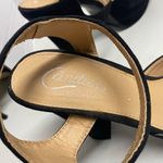 Candie's CANDIE’S‎ Women’s Peep Toe Black Block Heel Sandals Size 8.5 Photo 4