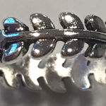 Pura Vida Silver Ring Size 6  Leaf Ring Green For Life Stackable Photo 0