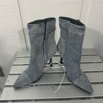 Jeffrey Campbell  Finitely Denim Pointed Toe Bootie Size 5.5 NWOT Photo 7