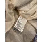 Sofie the Label Sydney Blue Knit Patchwork Mini Dress Collared Puff Sleeve S White Photo 4