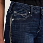 Ariat  R.E.A.L HIGH RISE FLARE w FRINGE LADIES JEANS Size 29L Photo 7