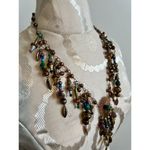 Boho Metal Brass Handmade Art to Wear Necklace Photo 1