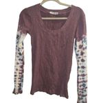 Free People ✨ Misty Mountain Big Sur Tie Dye Long Sleeve Sz Medium Top✨ Photo 5