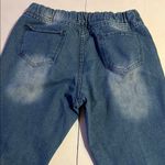 Miss Look Relaxed Blue Jeans with Distressed Look Photo 8