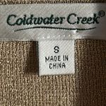 Coldwater Creek Women’s Gold Metallic Mock Neck Sleeveless Silk Blend Tank Photo 6