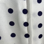 Butte Knits Butte Knit I Vintage 70's White and Navy Blue Polka Dot Long Sleeve Day Dress Photo 12