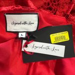Layered With Love Dixie Dress L Red Lace Tie Shoulder V Photo 1