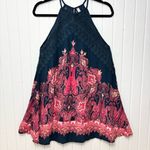 Free People Intimately  Dresses Shea Printed Navy Mini Dress Size S Photo 1