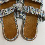 Sugar Tristan Floral Fabric Slide On Sandals Women's Size 8 Blue Photo 3