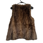 Sanctuary Brown Faux Fur Sleeveless Opened Front Vest Women SZ S Photo 7