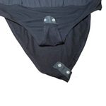 WAYF  Black Lace Up Bodysuit Top‎ Sleeveless Snap Crotch Blouse Women's Size S Photo 5