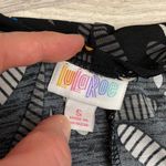 LuLaRoe Black Multi-Color Paisley Print Open Front Short Sleeve Cardigan Size S Photo 4