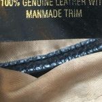 Franco Sarto Black Leather Crossbody Bag Metal Detail Snap Close 3 Compartments Photo 8