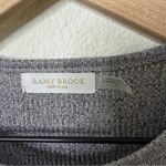 Ramy Brook  Quincy Metallic Long Sleeve Top Silver Womens Size L Photo 4