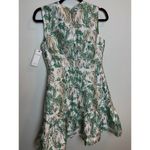 Aura  Size Small Dress A Line Ruffle Skirt Metallic Detail Sleeveless Party Dress Photo 1