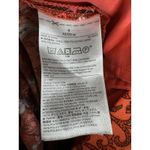 Banana Republic Romper Womens 6 Orange Paisley Print Wrap V-Neck Short Sleeve Photo 8