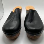 NWOB Anthropologie five world Cordani Zorba heels wedge wooden SZ 10 mule black Photo 4