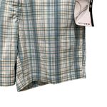 Oakley Women's Back Nine Plaid Performance Golf Shorts Clearwater Blue Size 6 Photo 2