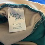 Kona Sol NWT  Swimming Tank Women's tankini top green sz 0X 14-16 Photo 3