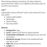 Lululemon Align HR Crop 21” Leggings High Waist Spiced Chai Size 14 NWT Photo 7