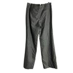 Ann Taylor  LOFT Ann Fit Herringbone Gray Wide Leg Wool Trouser Pants Size 8 Photo 6