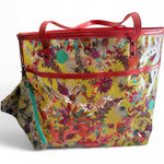 Sakroots Clear Koi Tote Shoulder Purse Coral BeachPool Bag w/Makeup Wallet Photo 0