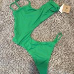 Free People Toast Swim X  One Piece in Fern Green XL NWT Photo 0