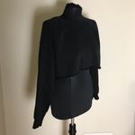 Naked Wardrobe  Black Cropped Sweatshirt Photo 1