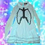 Iron fist Blue Sheer Top with Sequin Design Photo 1